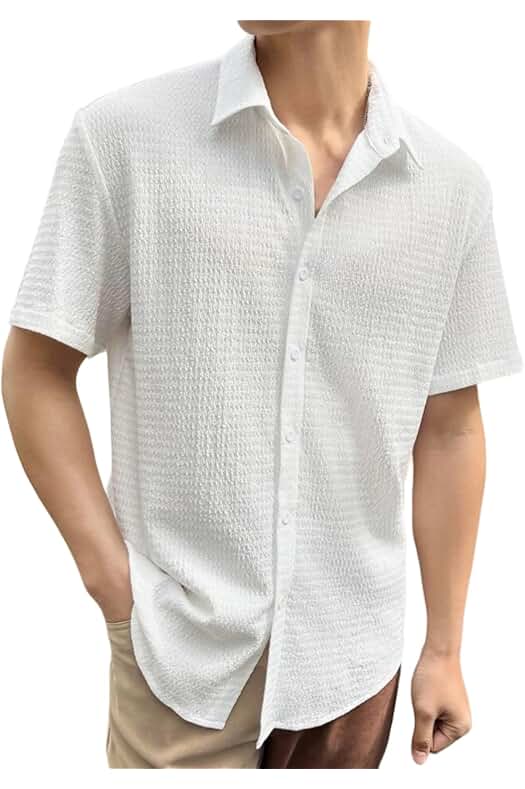 Generic Men Regular Fit Self D...