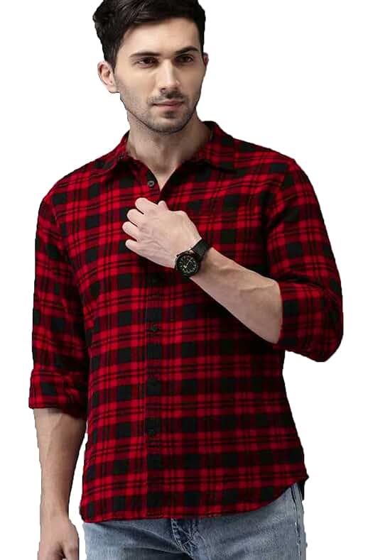 JAI TEXTILES Slim Fit Cotton C...