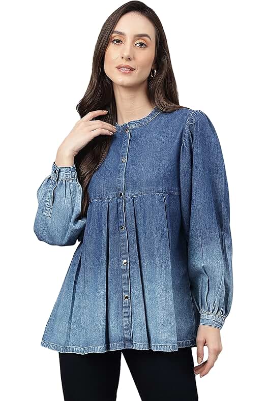 Janasya Women&#x27;s Blue Deni...